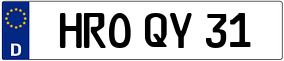 Trailer License Plate